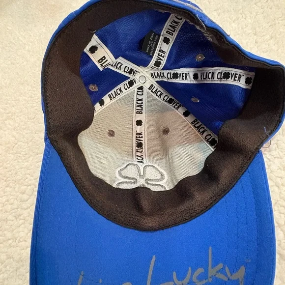 Black Clover Blue Cap with Gray Clover | Premium Clover Original Design | Unisex - Picture 6 of 6